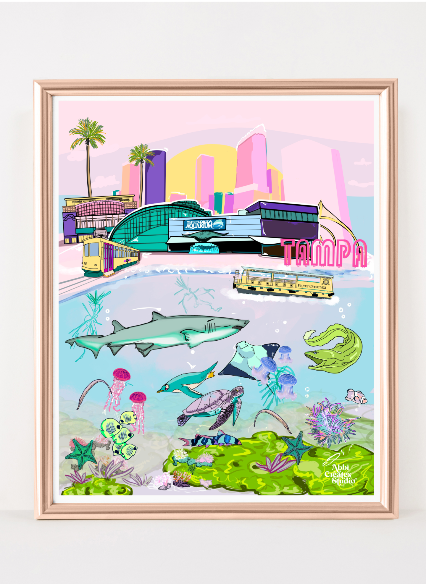 Florida Aquarium Illustration